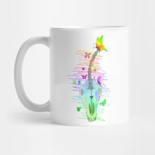 Rainbow Unicorn Skull Mug